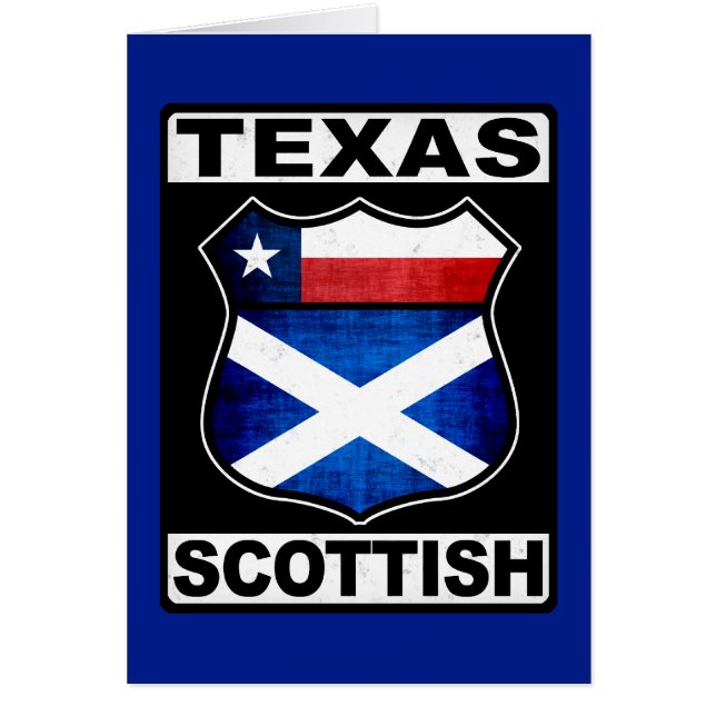Texas Scottish American Hälsningskort (Framsidan)