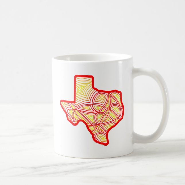 Texas Scribbleprint Kaffemugg (Höger)