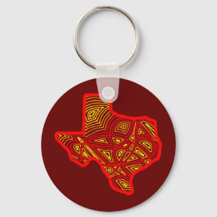 Texas Scribbleprint Nyckelring