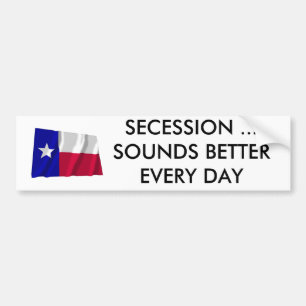 Texas Secession Ljud bättre varje dag Bildekal