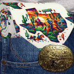 Texas Shape Cowboy Cowgirl Cactus Rodeo Sign Slips<br><div class="desc">Texas Shape,  Cowboy,  Cowgirl,  Cactus and Rodeo Sign print on necktie Den här utskriften finns på andra objekt. Art genom att dansa Cowgirl Design för Rodeo Days Store</div>