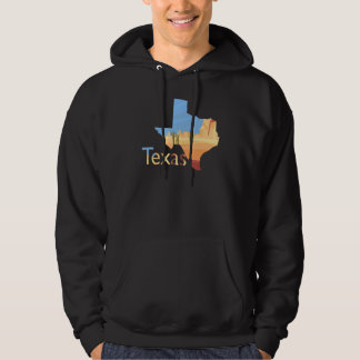 Texas Shaped Desert Scenery 1 Hoodie