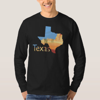 Texas Shaped Desert Scenery 1 T Shirt