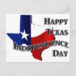 Texas självständighetsdag vykort