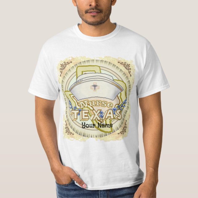 Texas Sjuksköterska T Shirt (Framsida)