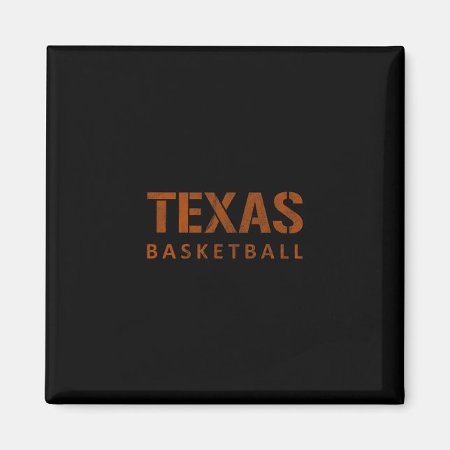 Texas Sketll Vintage Nedsliten  Magnet (Framsidan)