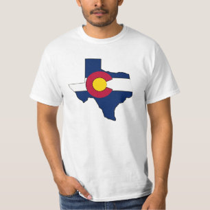 Texas skisserar Colorado flaggagrabbar värderar Tröja