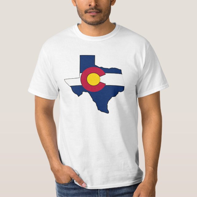 Texas skisserar Colorado flaggagrabbar värderar Tröja (Framsida)