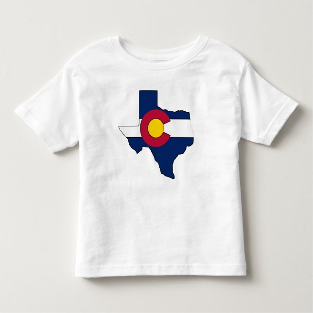 Texas skisserar tshirten för det Colorado T-shirt (Framsida)