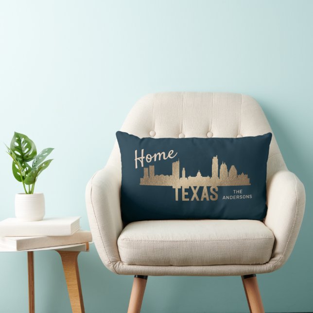 Texas Skyline Guld Family Home Lumbarkudde (Stol)
