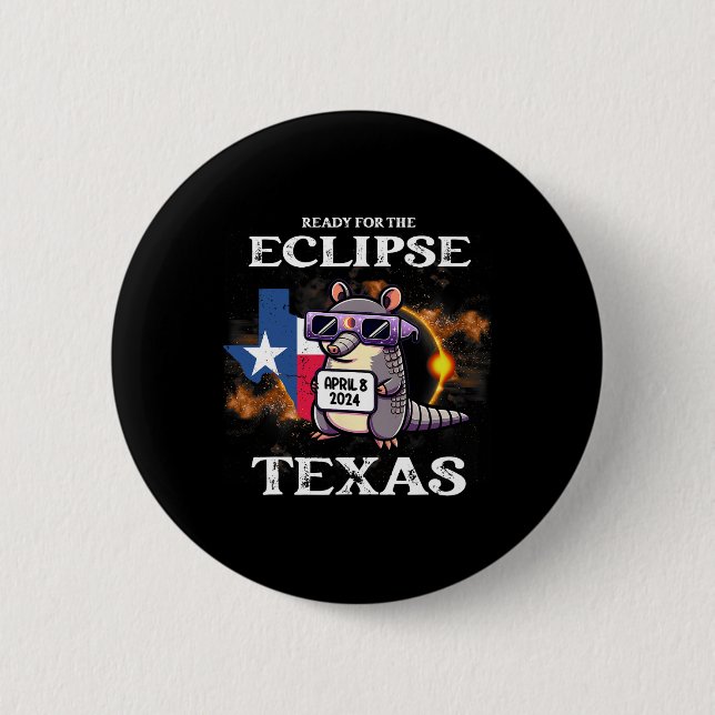 Texas Solar Eclipse 2024 April 8 Funny Armadillo F Knapp (Framsida)