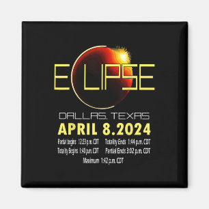 Texas Solar Eclipse 2024 Solar Eclipse Funny Texas Magnet