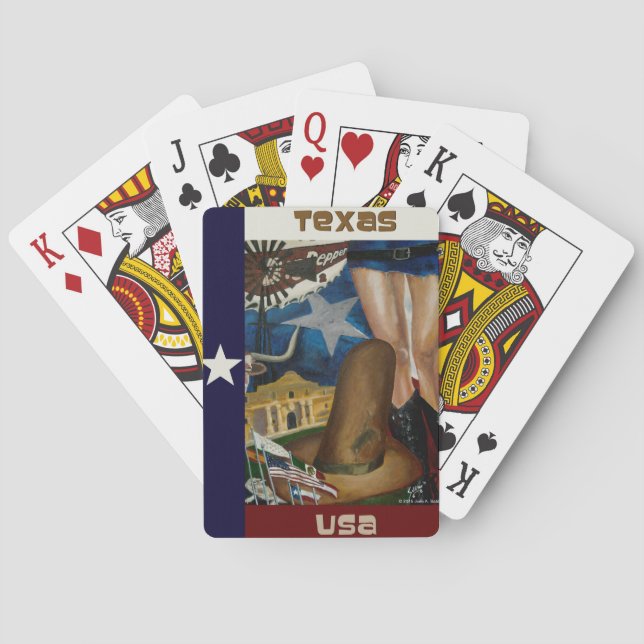 Texas som leker kort spelkort (Baksidan)