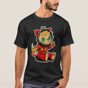 Texas Space Cat Cute Kattunge med Tx Animal People T Shirt