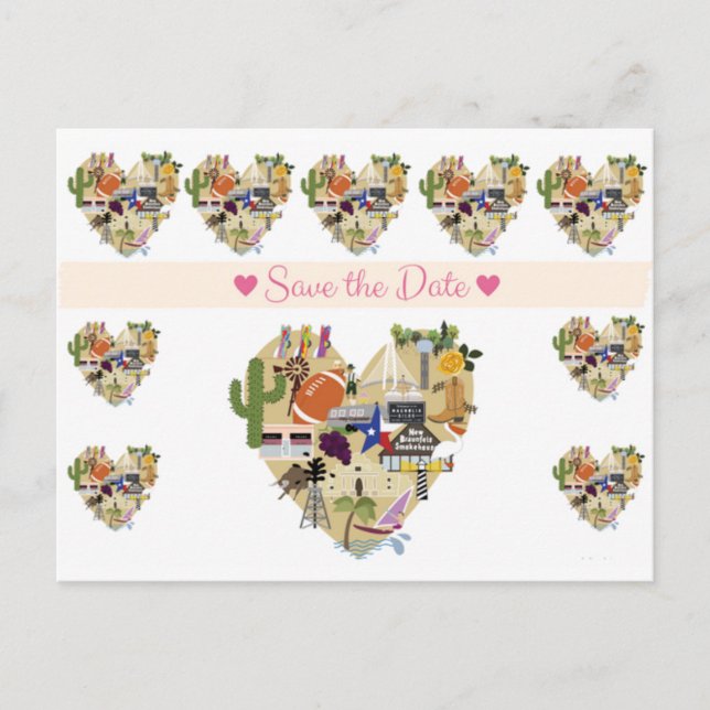 Texas Spara datum vykort (Framsida)