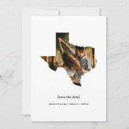 Texas Spara datumfotokortet Spara Datumet