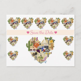 Texas Spara datumvykortet Meddelande Vykort