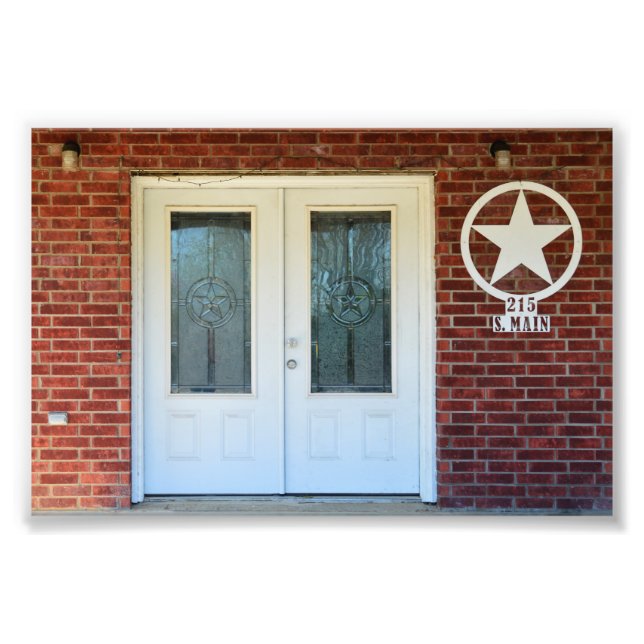 Texas Star Dubbla Doors Fototryck (Framsidan)