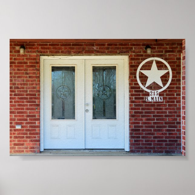 Texas Star Dubbla Doors Poster (Framsidan)