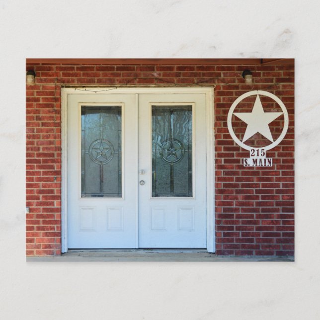 Texas Star Dubbla Doors Vykort (Framsida)