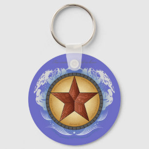Texas Star Keychain Nyckelring