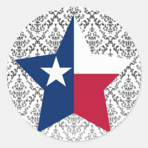 Texas Star Runt Klistermärke