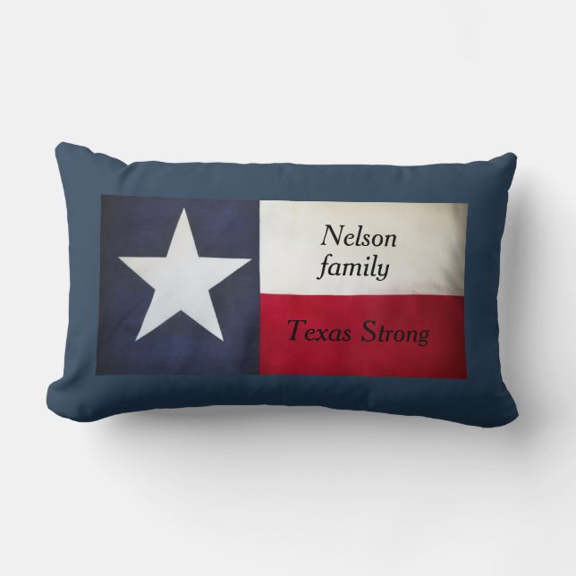 Texas stark familjekudde lumbarkudde (Framsida)