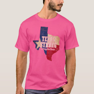 Texas Starka Be För Texas Flagga Karta T Shirt