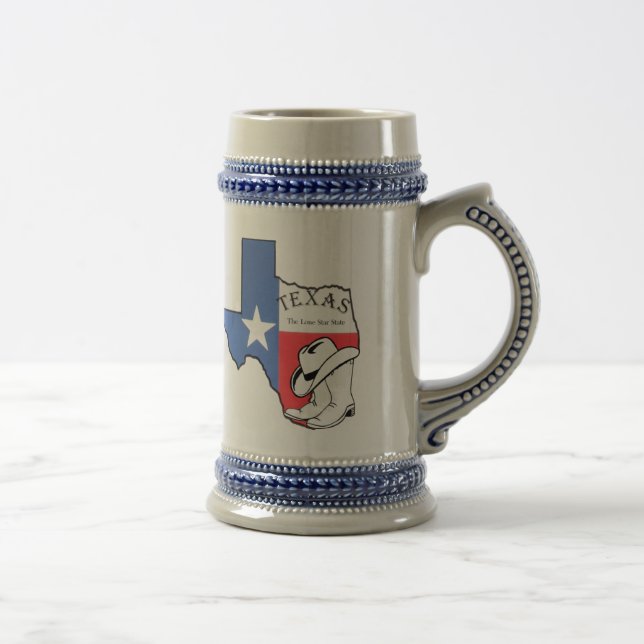 Texas startar den statliga kartan med stjärnan sejdel (Höger)