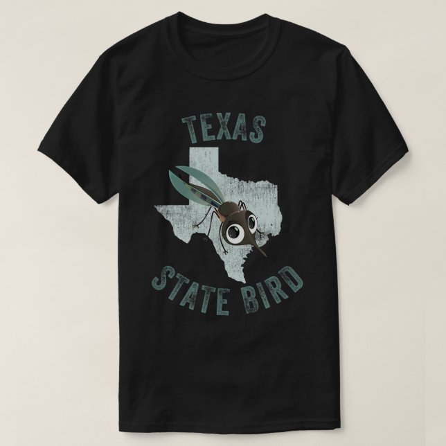Texas State Bird Mosquito roligt T Shirt (Design framsida)