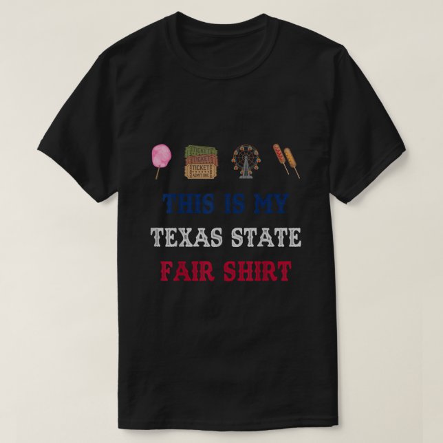 Texas State Fair Shirt T Shirt (Design framsida)
