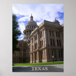 Texas State Huvudstad Byggnad Poster