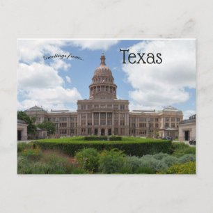 Texas State Huvudstad i Austin Texas Vykort