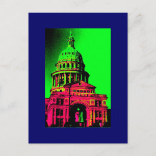 TEXAS STATE HUVUDSTAD POSTCARD MULTI VYKORT