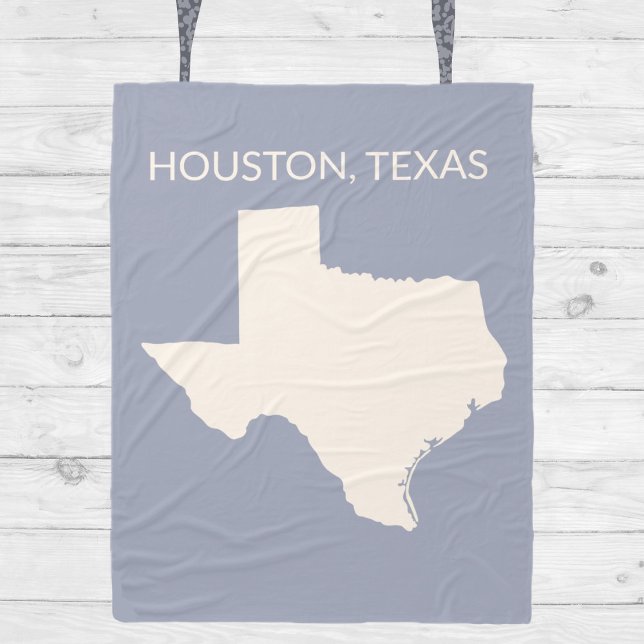 Texas State Karta Home Decor Fleecefilt (Skapare uppladdad)