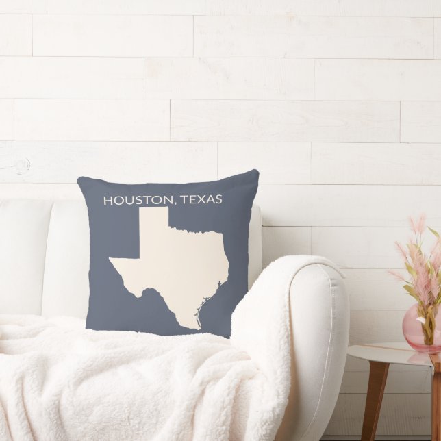 Texas State Karta Home Decor Kudde (Soffa)