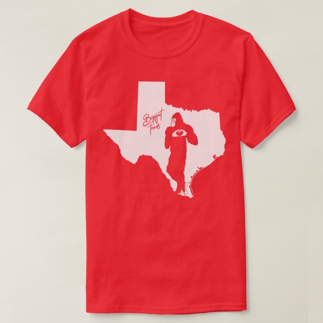 Texas State Karta T Shirt (Design framsida)