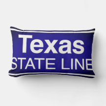Texas State Line Pillow