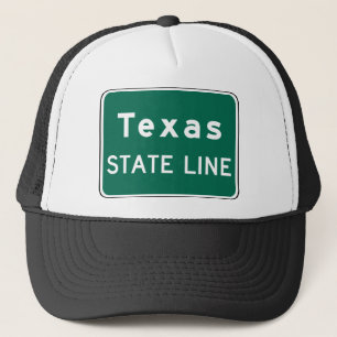 Texas State Line Road Sign Keps