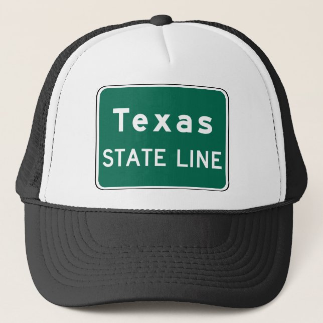Texas State Line Road Sign Keps (Framsida)