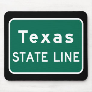 Texas State Line Road Sign Musmatta