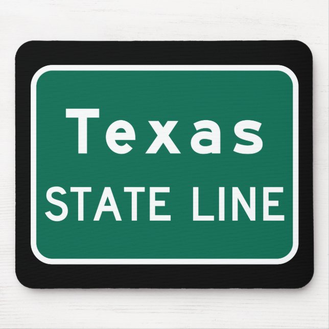 Texas State Line Road Sign Musmatta (Framsidan)