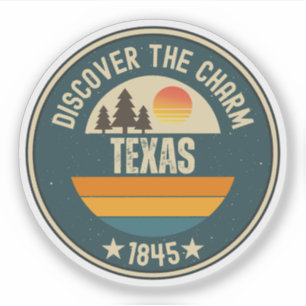 Texas State - Lone Star Souvenirpresent Klistermärken