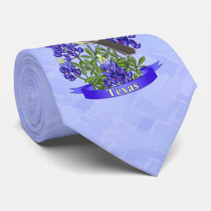 Texas State Mockingbird & Bluebonnet Flower Slips