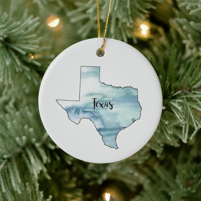 Texas State Painting Illustration Ornament (Träd)