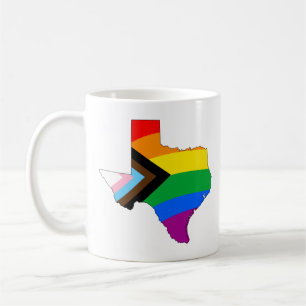 Texas State Pride HBTQ Progress Pride Kaffemugg