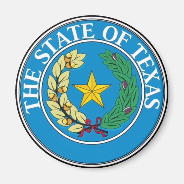 Texas State Seal Magnet (Framsidan)
