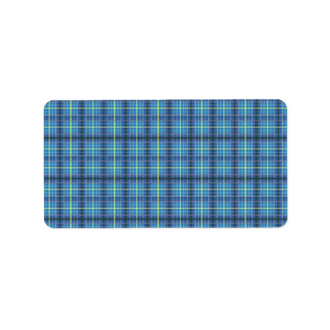 Texas State Tartan Adressetikett (Framsidan)