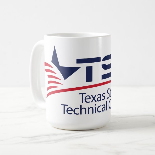 Texas State Technical College logotyp Kaffemugg (Framsida vänster)