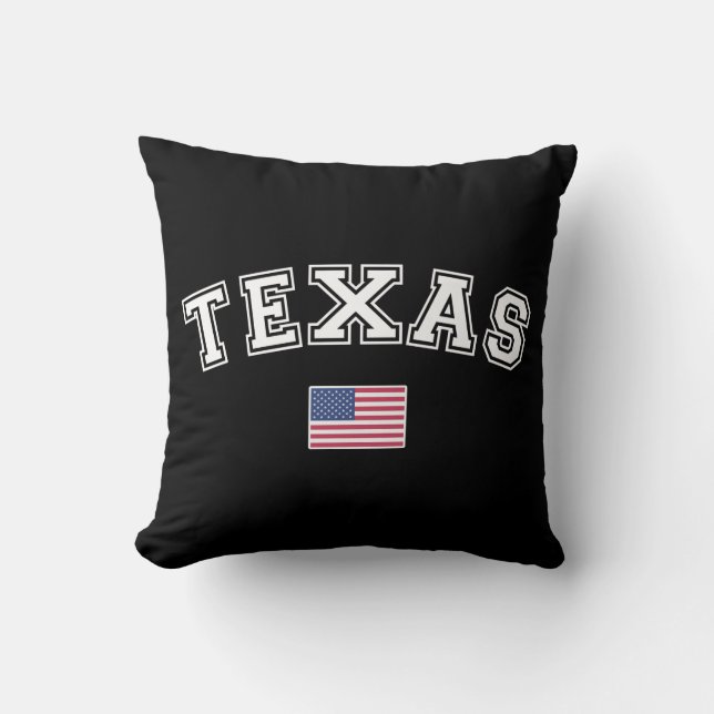 Texas State USA flagga Kudde (Framsida)